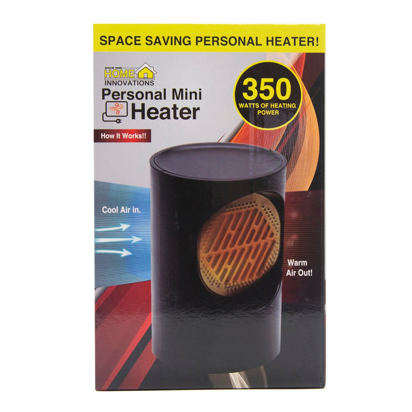 Home Innovations Personal Mini Heater & Total Life Essentials 250 ml Aroma Diffuser with 6 oils for FREE
