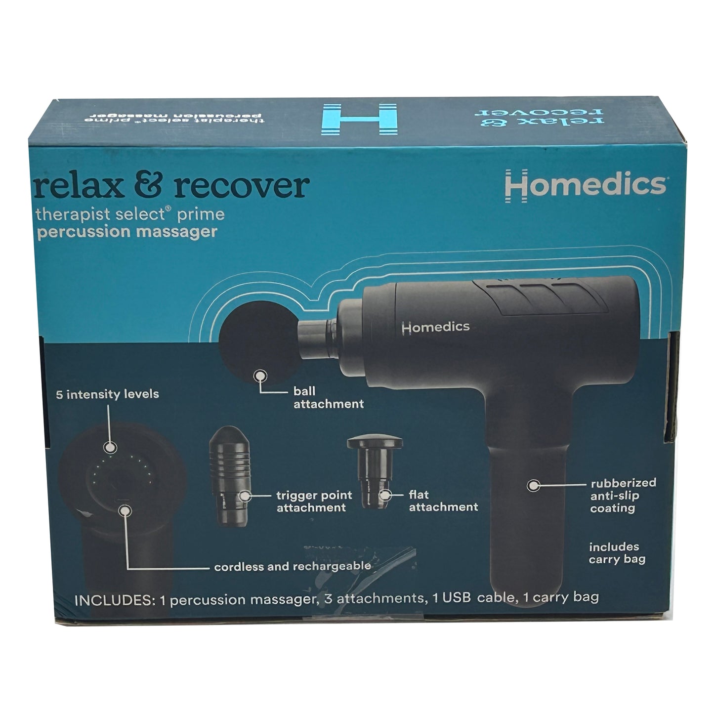 Homedics Relax & Recover Therapist Select Prime Percussion Massager - Grade A Refurbished